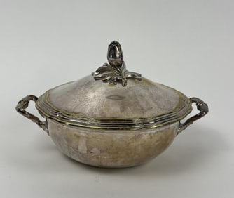 Antique French Christofle Silver Vegetable Tureen