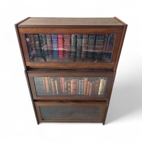 Vintage Mid Century Barrister Bookcase Display
