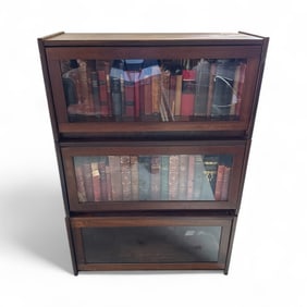 Vintage Mid Century Barrister Bookcase Display
