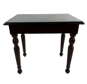 Contemporary Turned Leg Console Table w Drawer