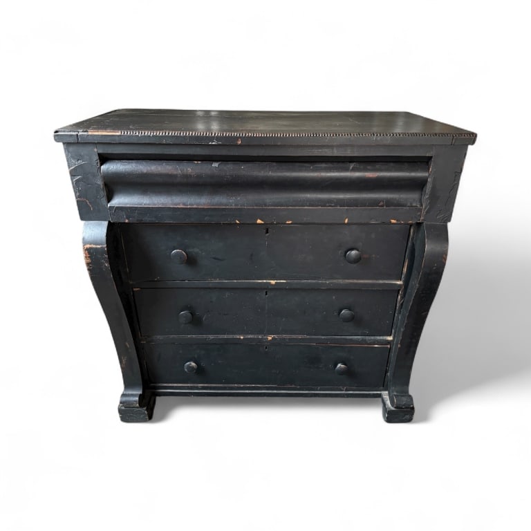 Antique 1820-1840 American Empire Chest of Drawers (1 of 11)