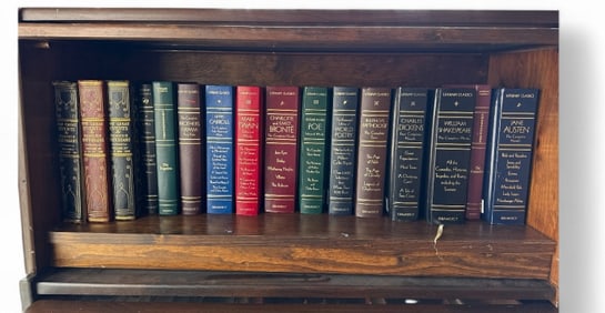 Collection of Classic Leather Bound Books