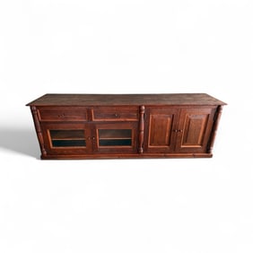 Custom Made Antique Distressed Lumber Console