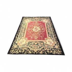French Aubusson Chateau Tapestry Style Carpet