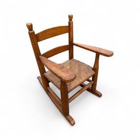 Antique Child or Doll Size Miniature Rocking Chair