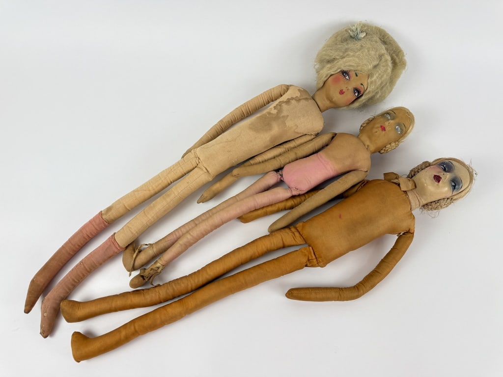 Collection Antique C 1920s Boudoir Art Deco Dolls (1 of 8)