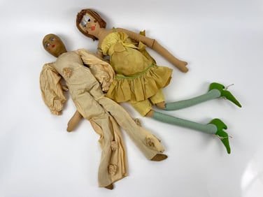 Antique C 1920s & Vintage Boudoir Art Deco Dolls
