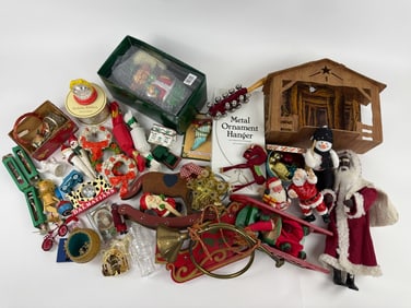 Collection of Vintage Christmas Decorations