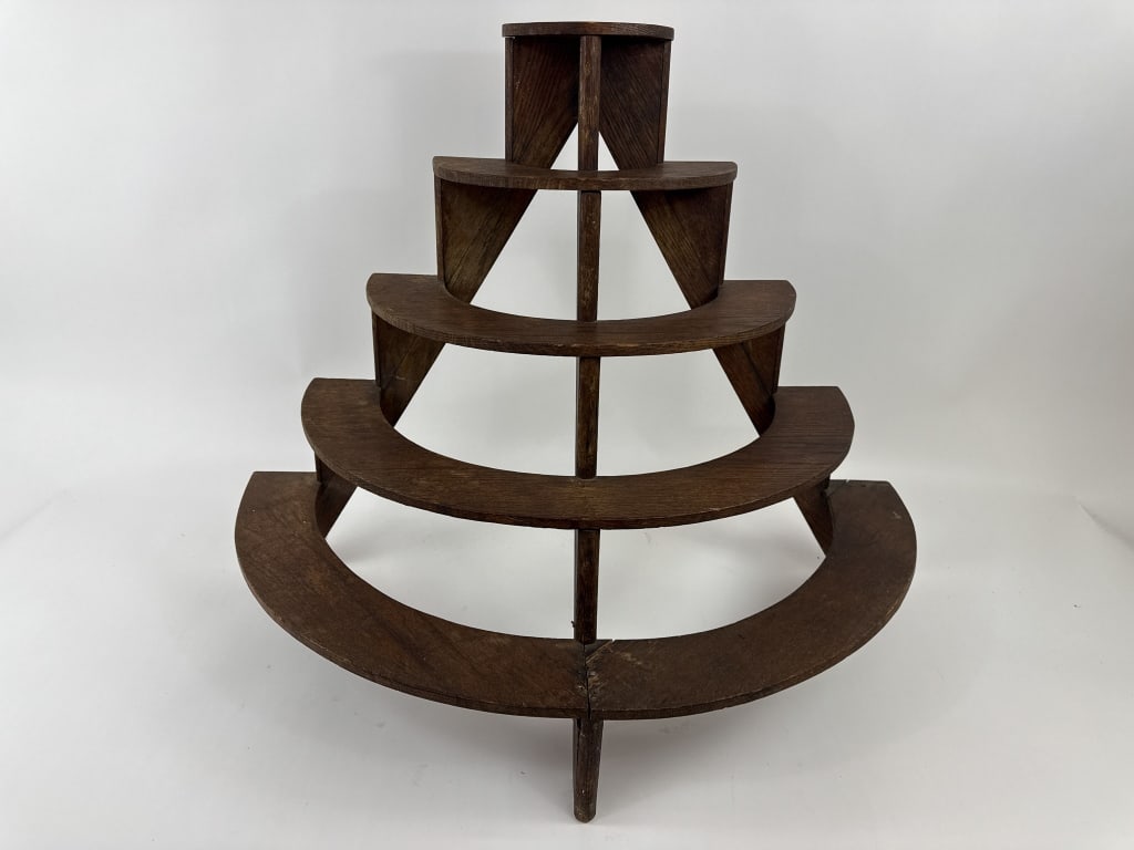 Antique Wooden Five Tier Plant or Store Display (1 of 8)