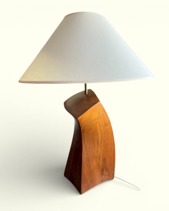 George Nakashima Style Walnut Table Lamp (1 of 12)