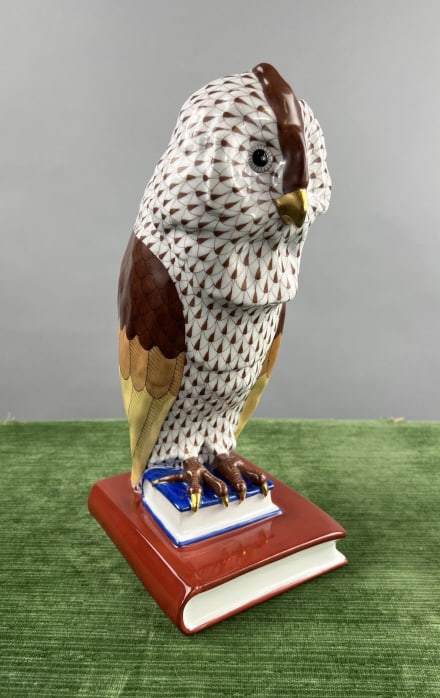 Herend Large Owl on Books from Scully & Scully (1 of 9)