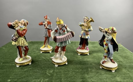 Five German Porcelain Musicians Rudolf Kammer