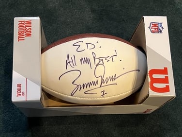 Autographed Football from Boomer Esiason