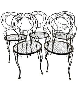 John Salterini Mid Century Wrought Iron Chairs