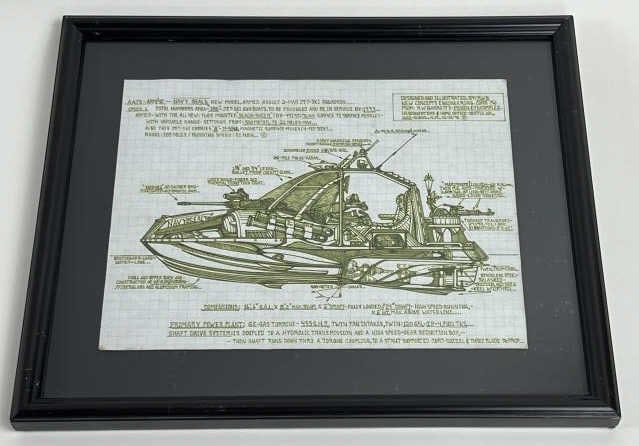 R W Barrett - Original Drawing in Custom Frame: R W Barrett - Original Drawing in Custom Frame. One of four in this auction. Custom framed and matted. Signed by the artist. This is an original ink / marker drawing in very high detail of a navy