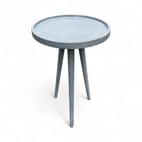 Contemporary Modern Gray Tripod Base End Table