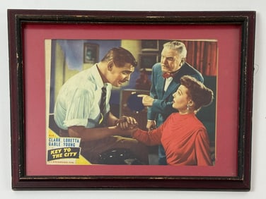 Vintage Framed Movie Poster - Key to the City