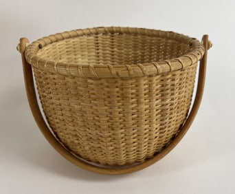 Vintage Woven Nantucket Decorative Basket