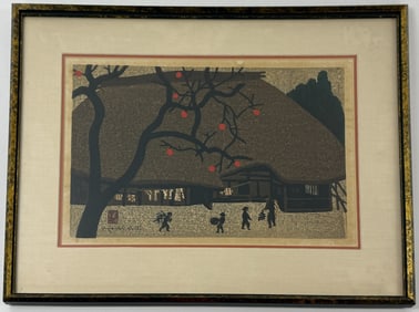 Kiyoshi Saito Framed Japanese Woodblock Print