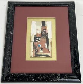 Georges Csato Framed Original Multi Media Artwork