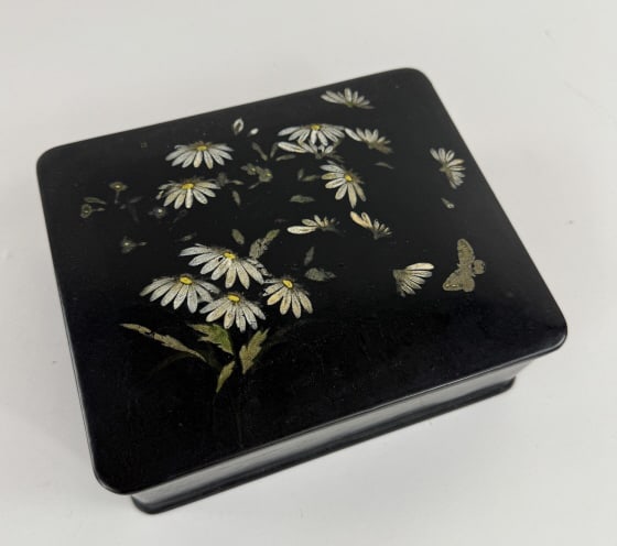 Antique Russian Hand Painted Lacquer Box (1 of 6)