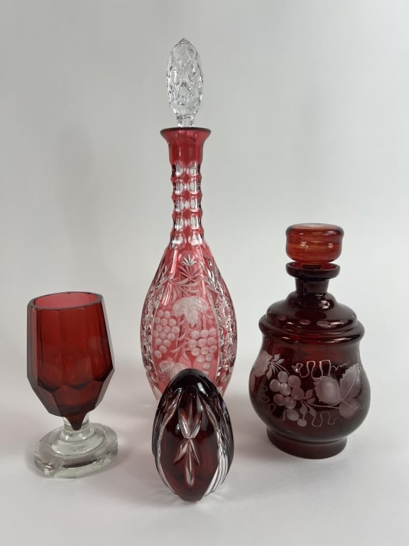 Collection of Antique & Vintage Bohemian Glass (1 of 12)
