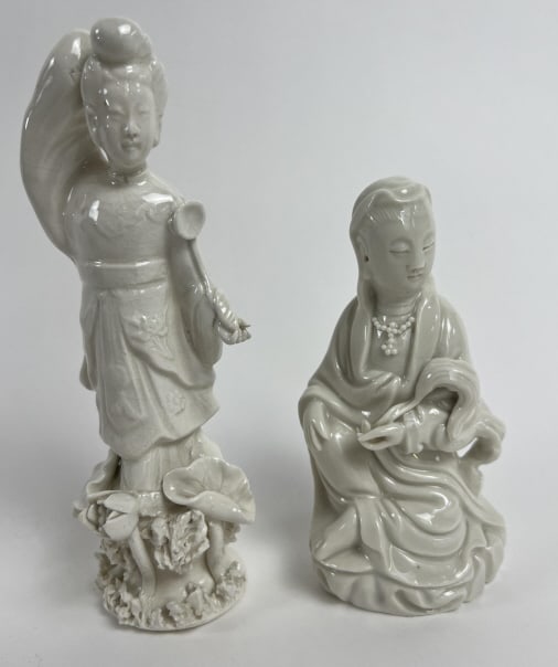 Antique Chinese Blanc de Chine Porcelain Figures (1 of 9)
