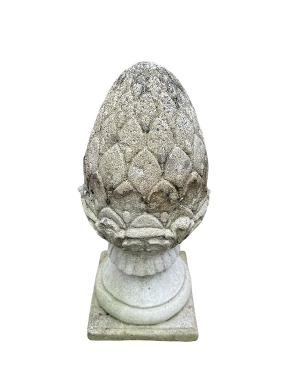 Vintage Garden Element Cast Stone Acorn Statue (1 of 7)