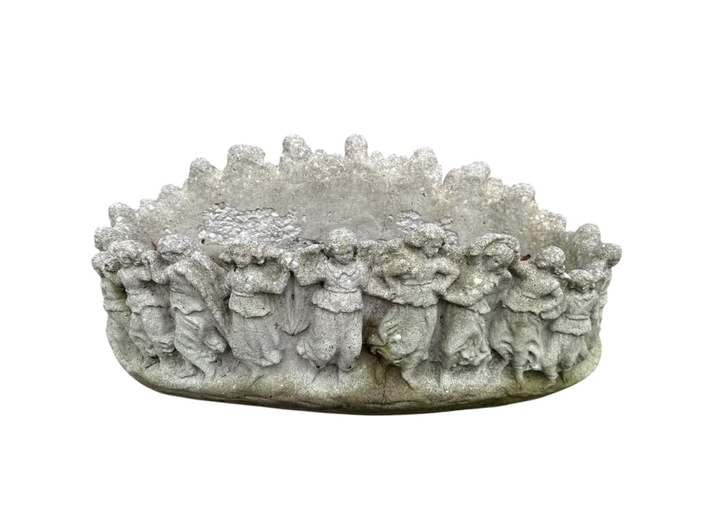 Vintage Garden Cast Stone Bacchantes Motif Planter (1 of 8)