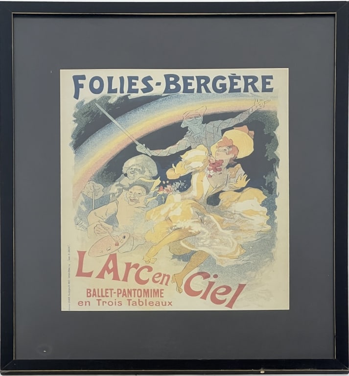 Vintage Framed French Poster of the Folies Bergere (1 of 7)