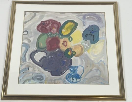 Amos Yaskil b 1935 Israel Artist Original Painting (1 of 8)