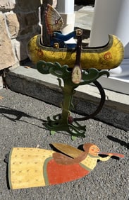 American Folk Art Painted Tole Decorative Items