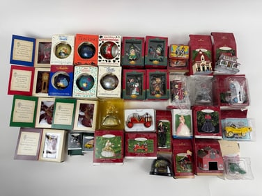 Collection Vintage New in Box Christmas Ornaments