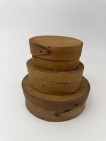 Stack of Three Graduated Size Shaker Style Boxes