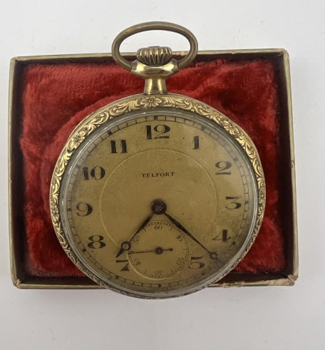 Antique Gold Filled 15 Jewel Art Deco Pocket Watch (1 of 7)