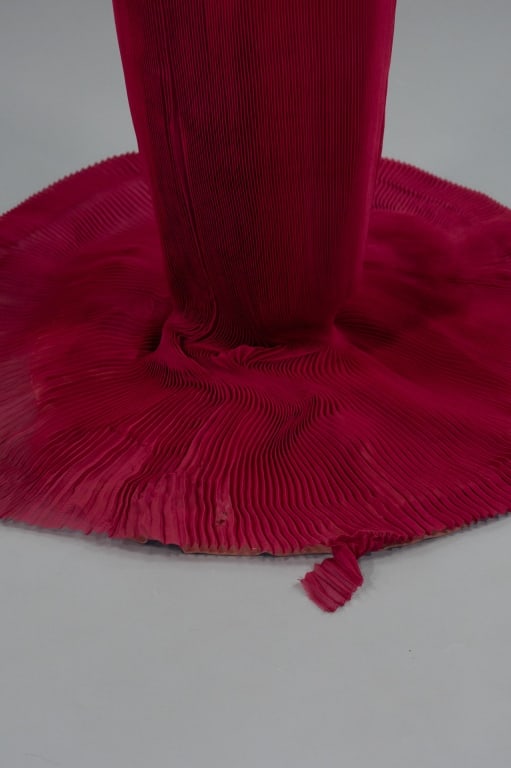 Vintage 1960s Balenciaga Accordion Pleat Gown - 3