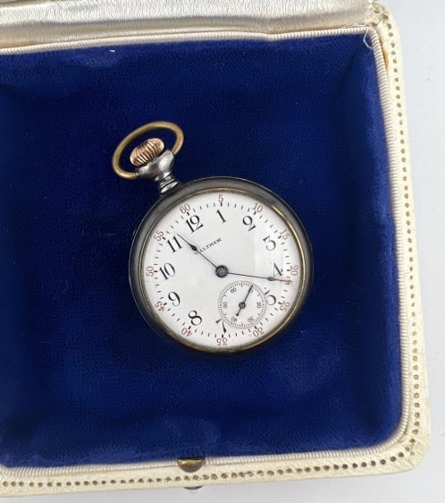 Antique Victorian Gun Metal Waltham Pocket Watch (1 of 5)