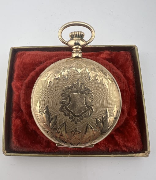 Antique C 1900 Gold Filled Admiral Pocket Watch (1 of 14)