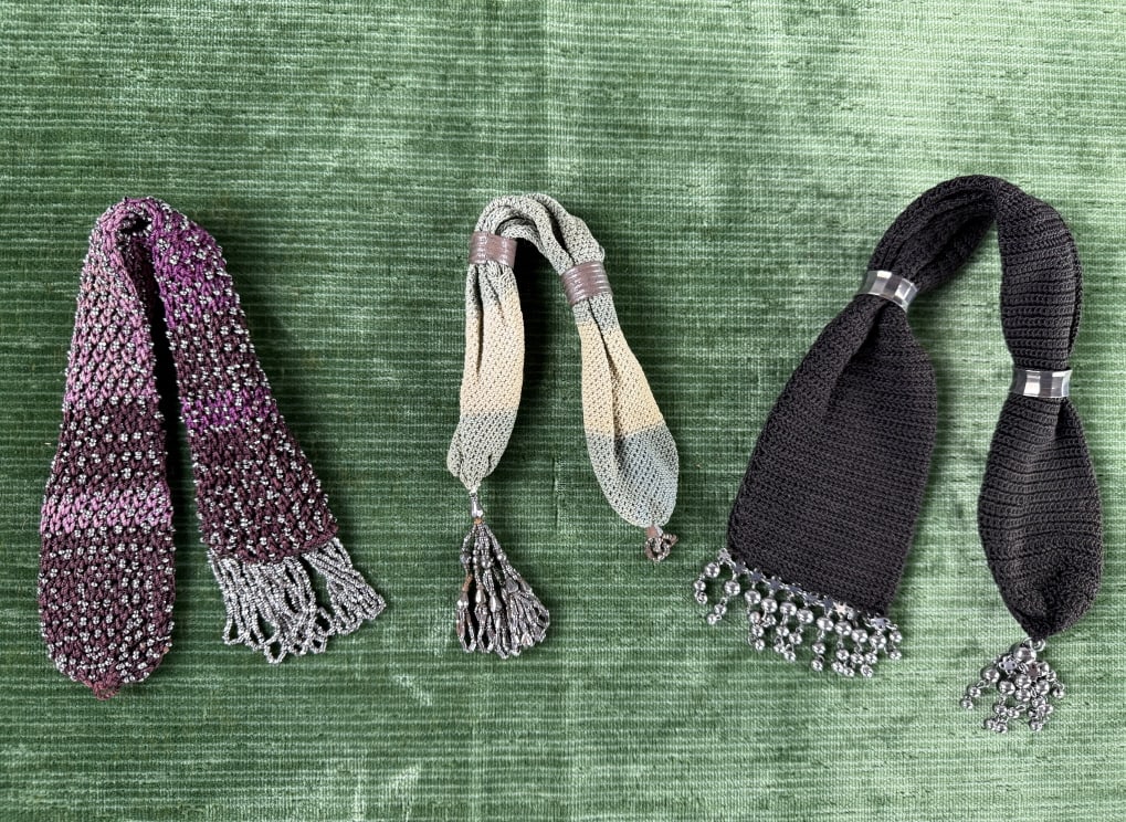 Collection of Antique 1920s Miser Purse Coin Bags (1 of 12)