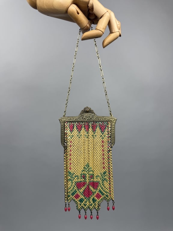 Antique 1920s Mandalian Mfg Co Art Deco Mesh Bag (1 of 8)