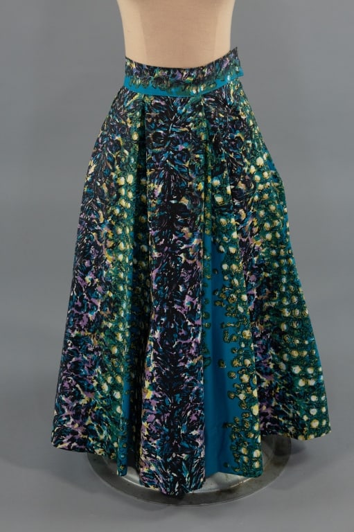 Vintage 1950s Cotton Printed Sock Hop Circle Skirt (1 of 5)