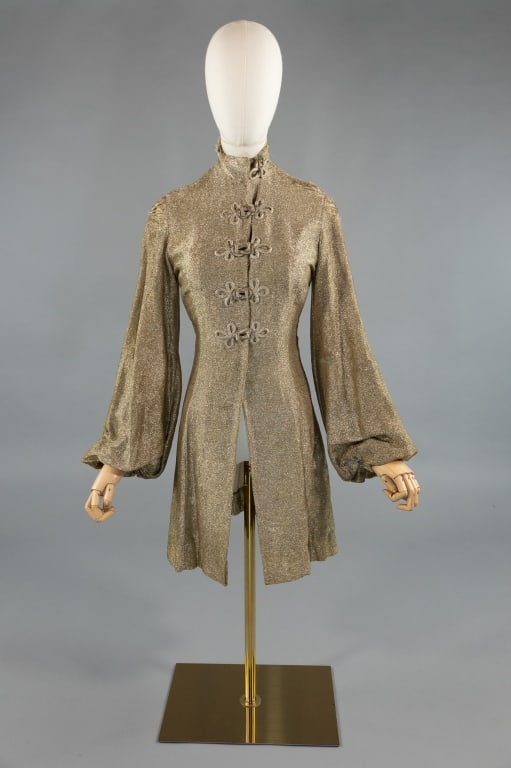 Antique 1920s Gold Lame Bell Sleeve Costume Jacket (1 of 10)