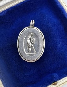 Antique Henryk Winograd 999 Fine Silver Pendant