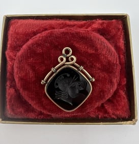 Antique 19th C Carnelian Greco Roman Intaglio Fob