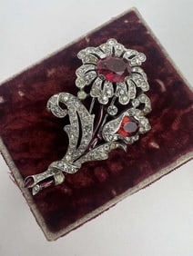 Alfred Philippe Trifari Rhodium Plated Brooch Clip