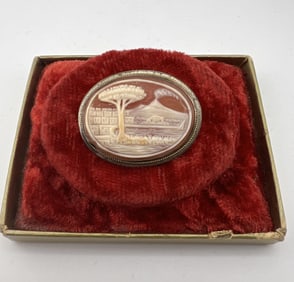 Antique Grand Tour Cameo of Mt. Vesuvius