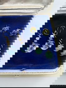 Sterling Silver Earrings - Jade Pearl Peridot etc