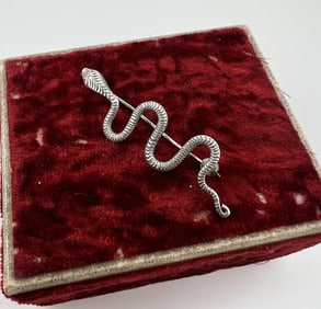 Vintage Figural Sterling Silver Brooch Pin