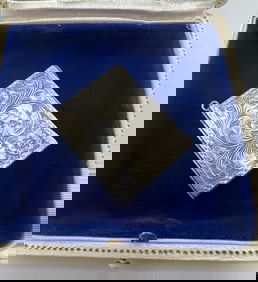 Estate Italian Sterling Silver Locket Pendant