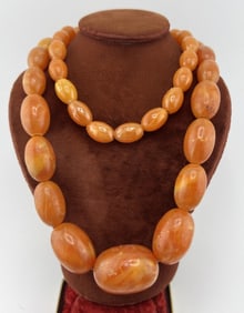 Estate Butterscotch / Egg Yolk Amber Necklace
